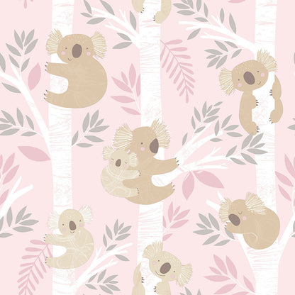 Carta da Parati Koala Rosa