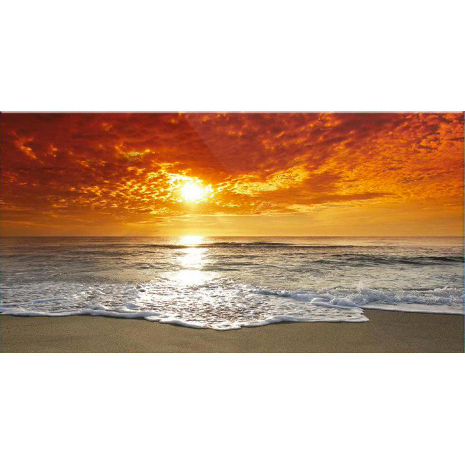 Quadro paesaggio L'Immenso su vetro
