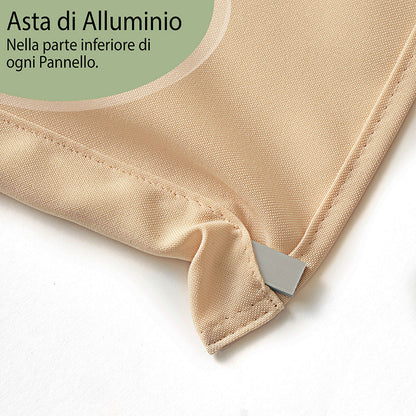 Tenda a pannello Beige semi-filtrante | pannello scorrevole