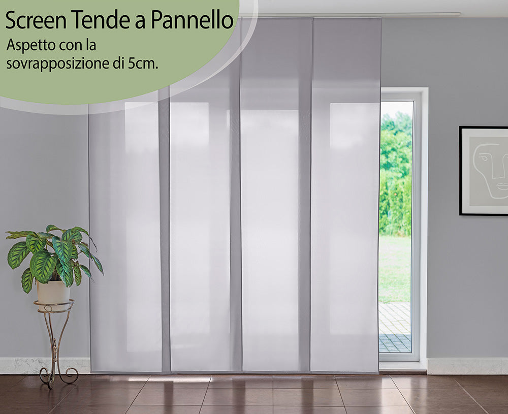 Tenda a pannello Grigio Chiaro semi-filtrante | pannello scorrevole