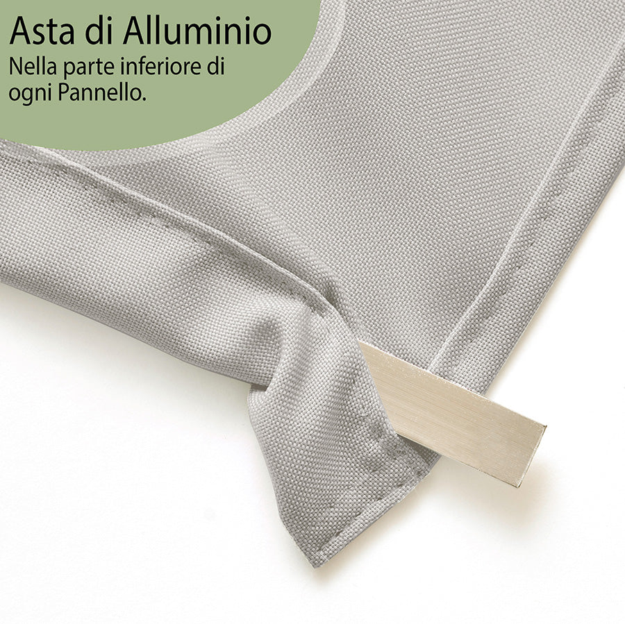 Tenda a pannello Grigio Chiaro semi-filtrante | pannello scorrevole