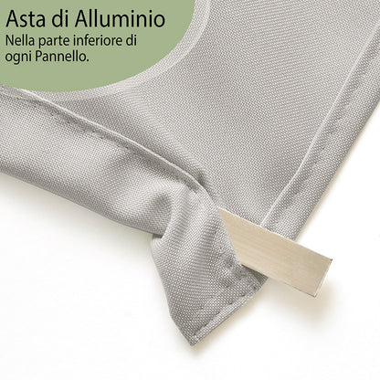 Tenda a pannello Grigio Chiaro semi-filtrante | pannello scorrevole