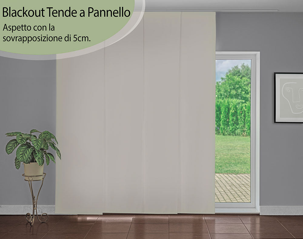 Tenda a pannello Bianco oscurante | pannello scorrevole