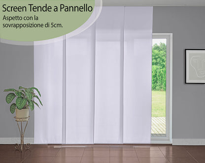 Tenda a pannello Bianco semi-filtrante | pannello scorrevole