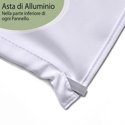 Tenda a pannello Bianco semi-filtrante | pannello scorrevole