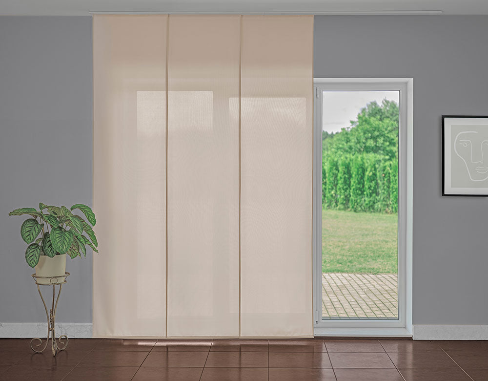 Tenda a pannello Beige semi-filtrante | pannello scorrevole