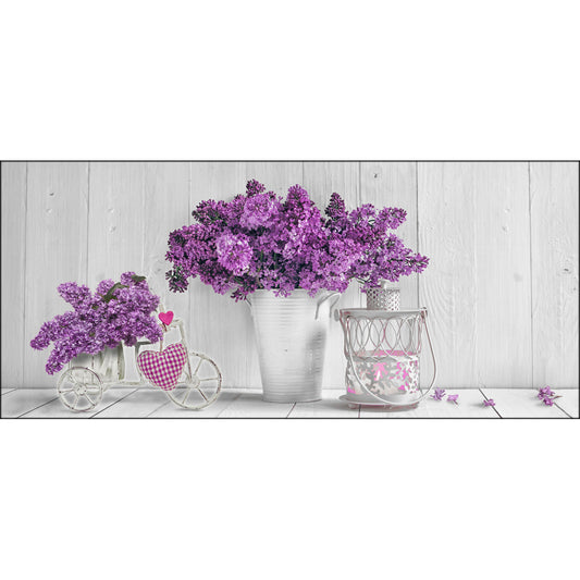Quadro shabby chic Purple Flowers su tela
