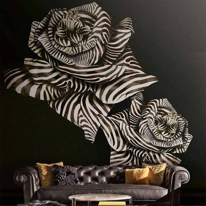 Pannello Zebra Striped Rose tessuto | Roberto Cavalli 8