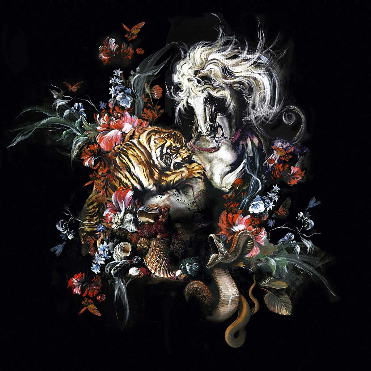 Pannello Tiger and Horse | Roberto Cavalli 9