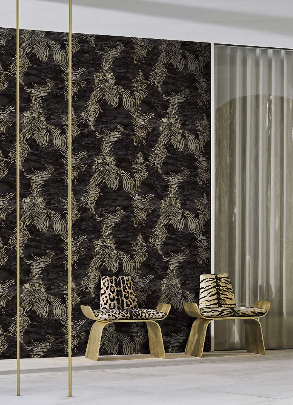 Carta da parati Roberto Cavalli Animalier 02 in TNT luxury