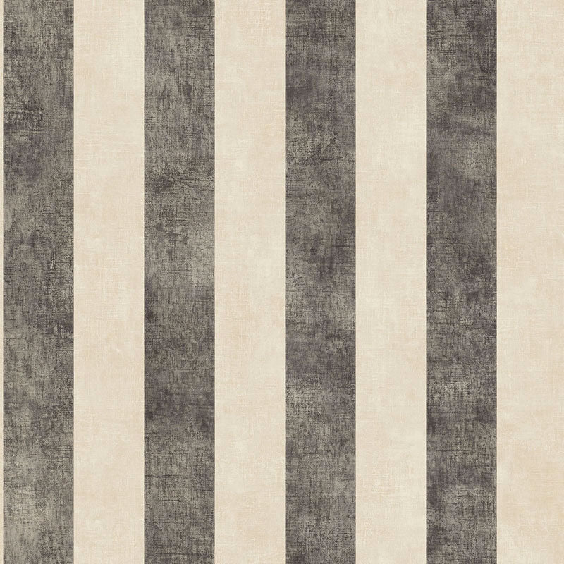 Carta da parati a righe Nero e Beige paint