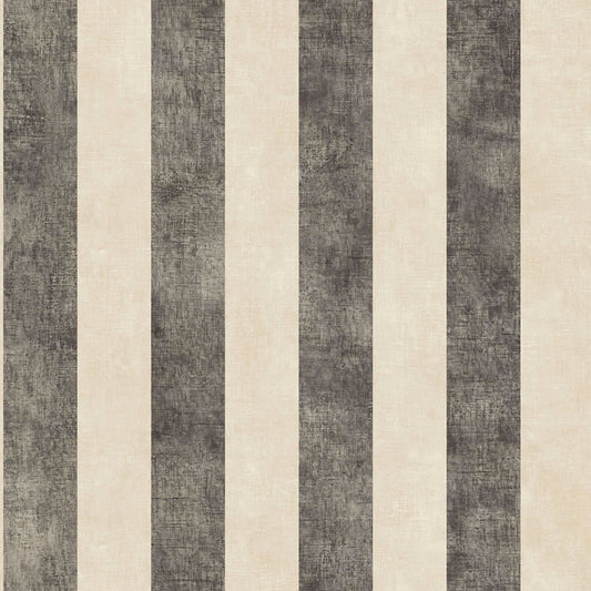 Carta da parati a righe Nero e Beige paint