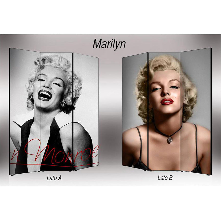 Separè paravento Marilyn Monroe bifacciale