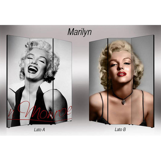 Separè paravento Marilyn Monroe bifacciale