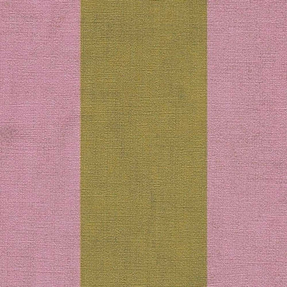 Carta da parati a righe Rosa e Verde Oro in TNT