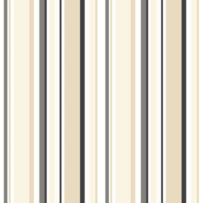 Carta da parati a righe Grigio e Beige irregolari