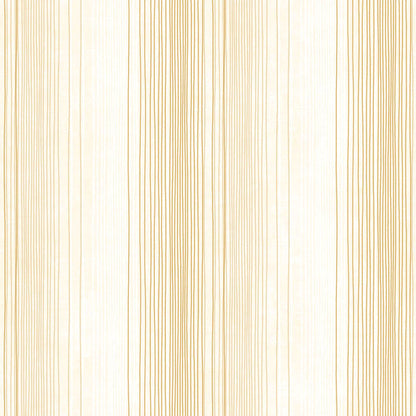 Carta da parati a righe Beige Ocra irregolari