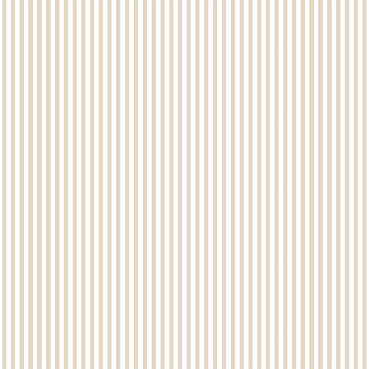 Carta da parati a righe Beige e Bianche piccole
