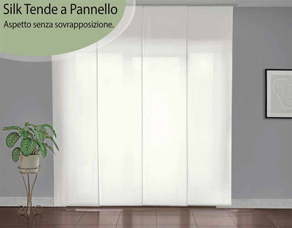 Tenda a pannello Bianco filtrante effetto seta | pannello scorrevole