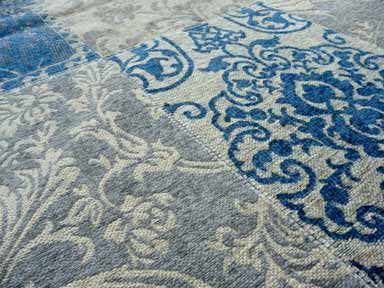 Tappeto moderno Kilim Azzurro Beige