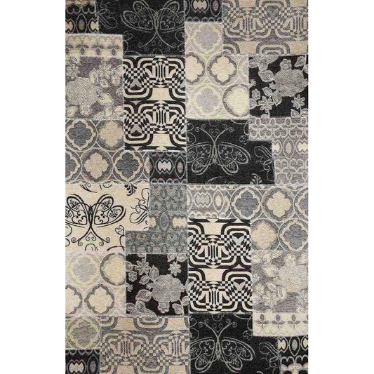 Tappeto moderno Kilim Nero