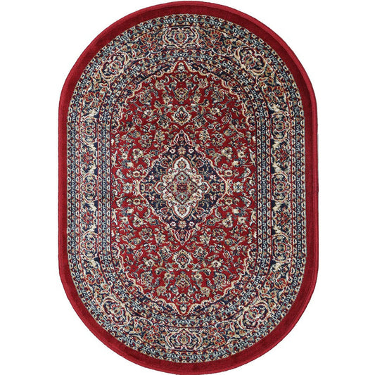 Tappeto classico Orientale Rosso ovale