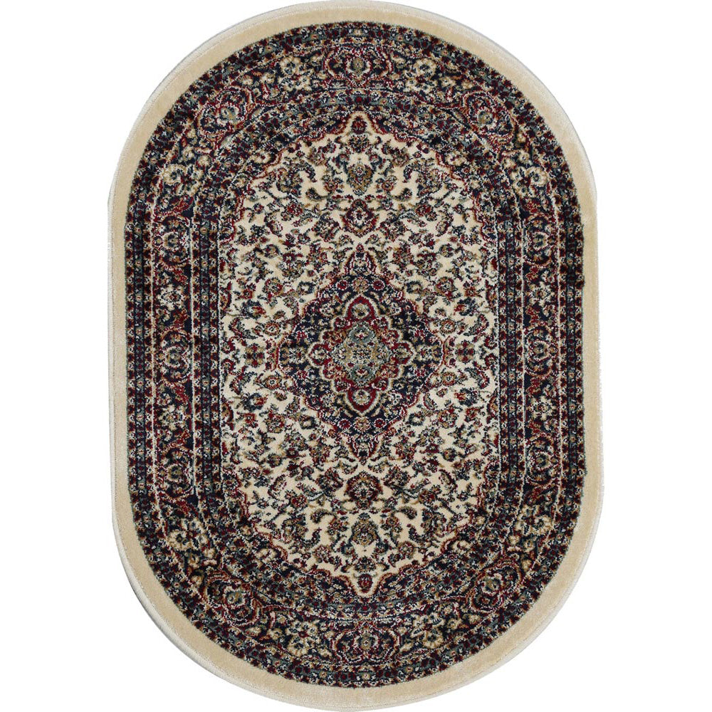 Tappeto classico Orientale Crema ovale