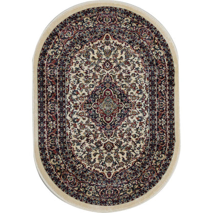 Tappeto classico Orientale Crema ovale