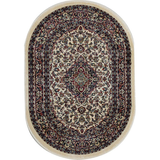 Tappeto classico Orientale Crema ovale
