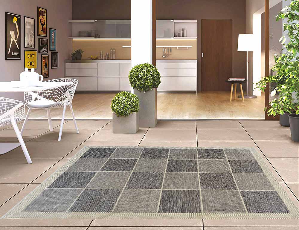 Tappeto per esterno Geometric Sea per terrazzo e balcone