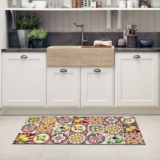 Tappeto bagno cucina Mondello Blu antiscivolo