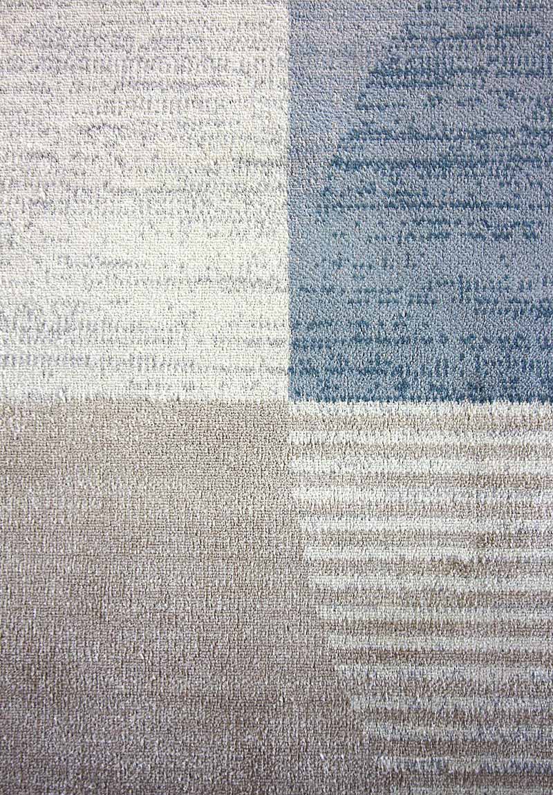 Tappeto moderno Lotus Azzurro Beige