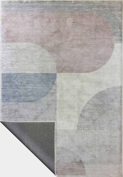 Tappeto moderno Lotus Rosa Beige