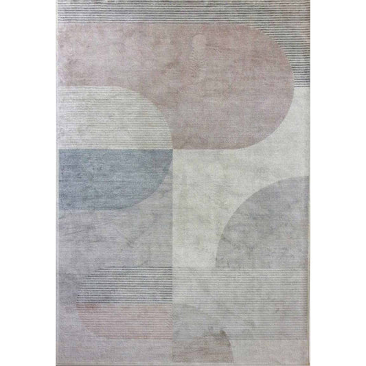 Tappeto moderno Lotus Rosa Beige