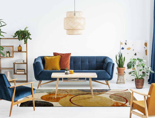 Tappeto moderno Circles Colors