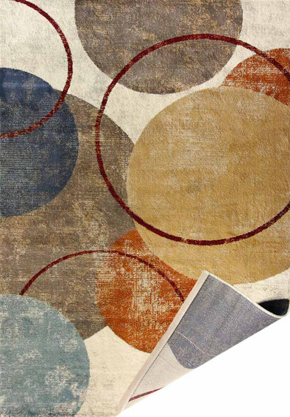 Tappeto moderno Circles Colors