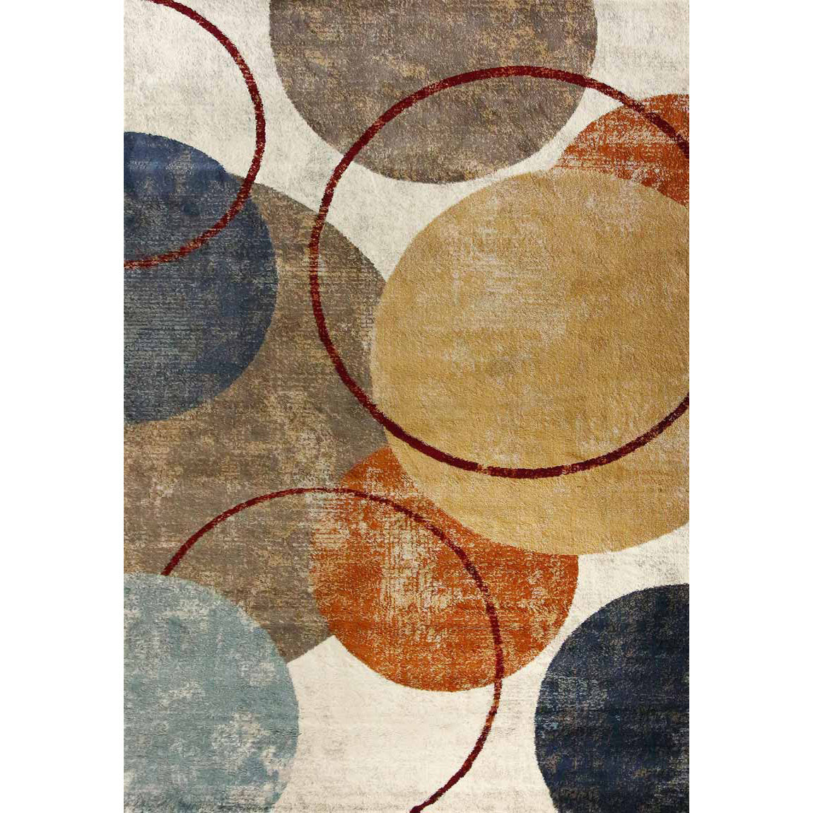 Tappeto moderno Circles Colors