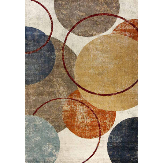 Tappeto moderno Circles Colors