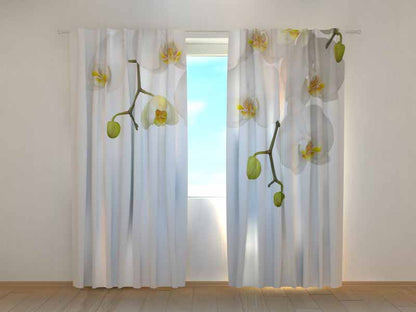 Tenda classica Orchidee Bianche decorativa