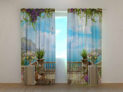 Tenda classica Terrazza con Vista decorativa