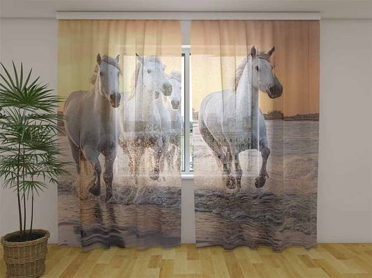 Tenda classica Cavalli decorativa