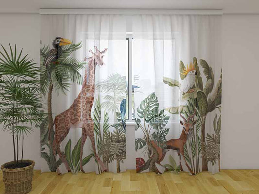 Tenda classica Jungle Animals decorativa