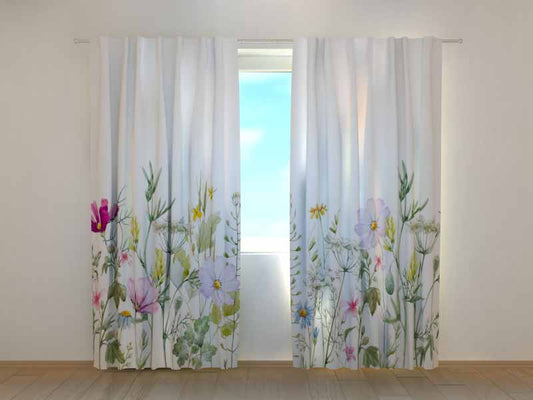 Tenda classica Fiori di Campo decorativa