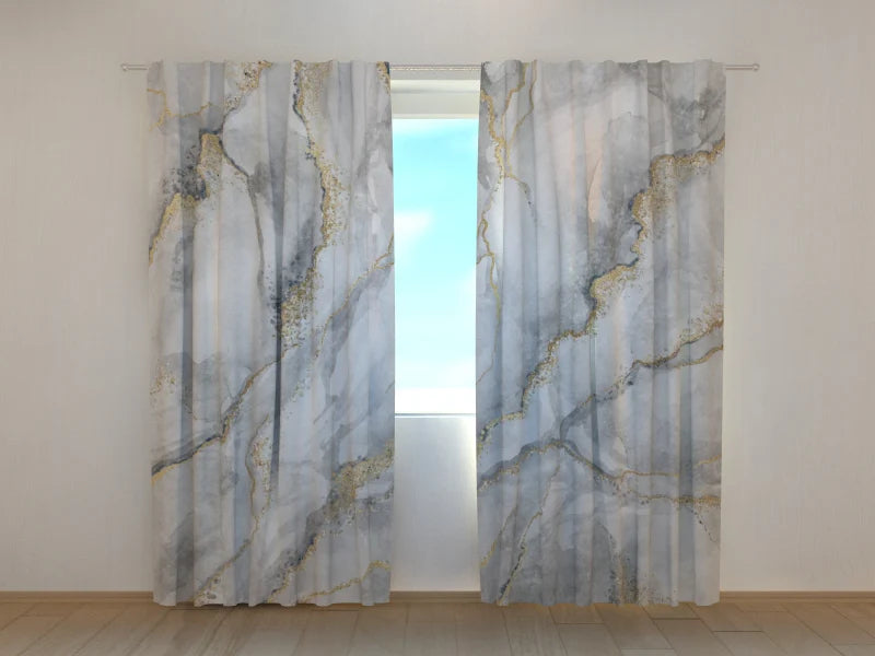 Tenda classica Marmo Grigio Oro decorativa