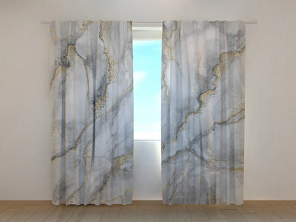 Tenda classica Marmo Grigio Oro decorativa
