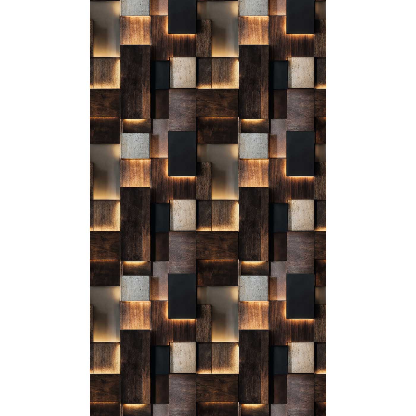 Carta da parati Wood Panels | pannello digitale in TNT