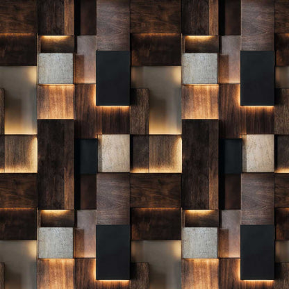 Carta da parati Wood Panels | pannello digitale in TNT