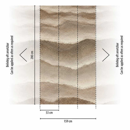Carta da parati Dune | pannello digitale in TNT