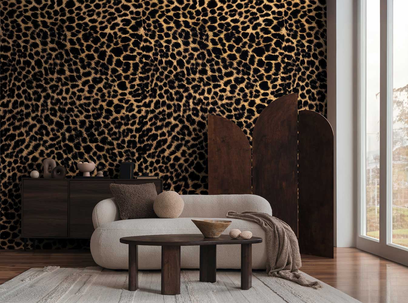 Carta da parati Leopard Style | pannello digitale in TNT