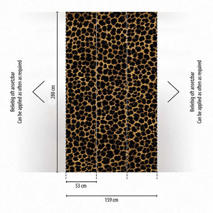Carta da parati Leopard Style | pannello digitale in TNT